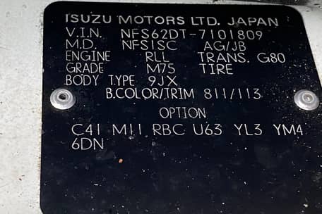 Camping-car Isuzu Fargo 4x4 de 1995