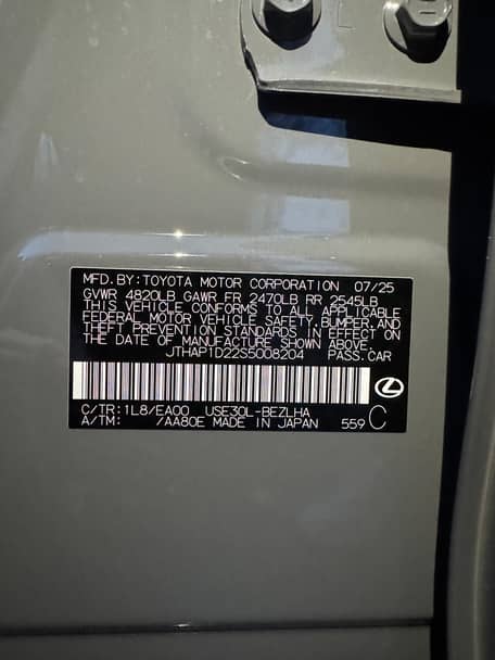 Lexus IS 500 F Sport Performance Premium 2025