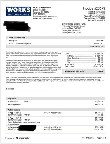 2019 Honda Civic Si Coupe