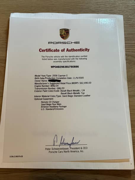 2006 Porsche Cayman S