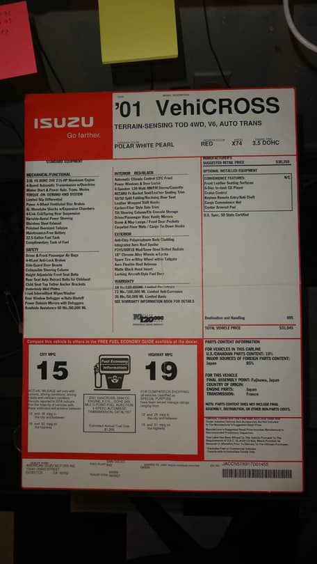 Isuzu VehiCROSS Ironman Edition 